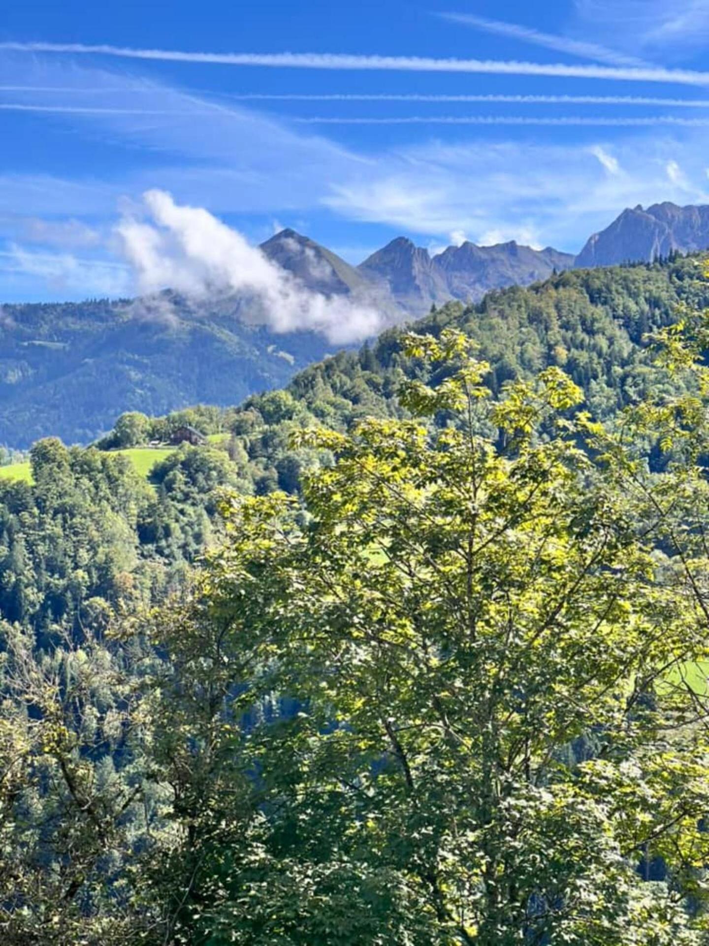 Charming Family Chalet For 8 People, With Private Hot Tub Les Clefs Bagian luar foto
